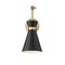 Z-Lite Soriano Wall Sconce, 1-Light, 6.25 In.W x 27 In.L x 6.25 In.H, Matte Black/Modern Gold 351S-MB-MGLD - alternate 5
